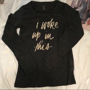 Aerie Long Sleeve Pajama Top